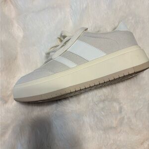Women's White and Cream Sneakers